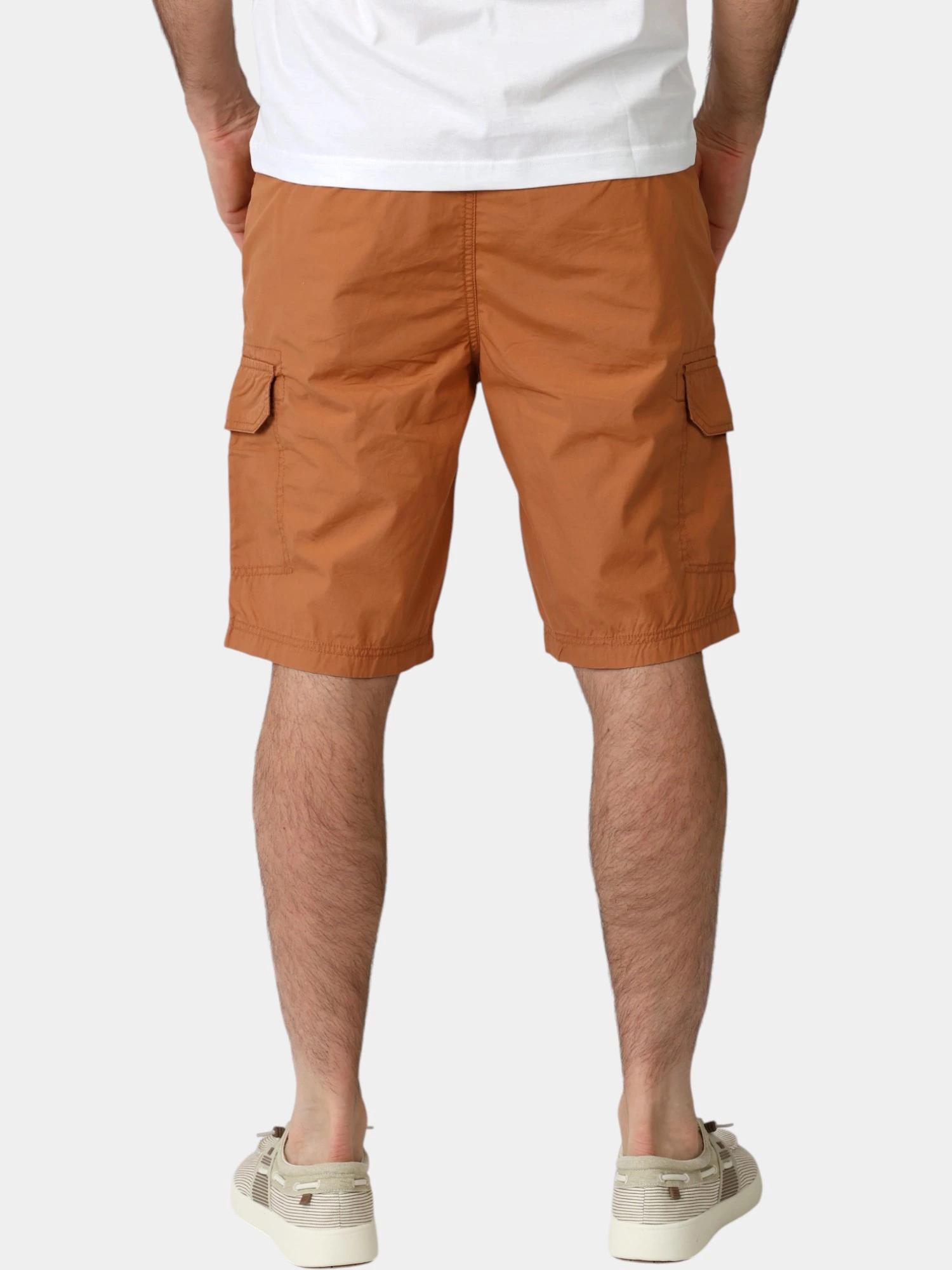 Bermuda - Homme - Ceinture semi-élastiquée, coton - VIDALBER - Marron 3/5