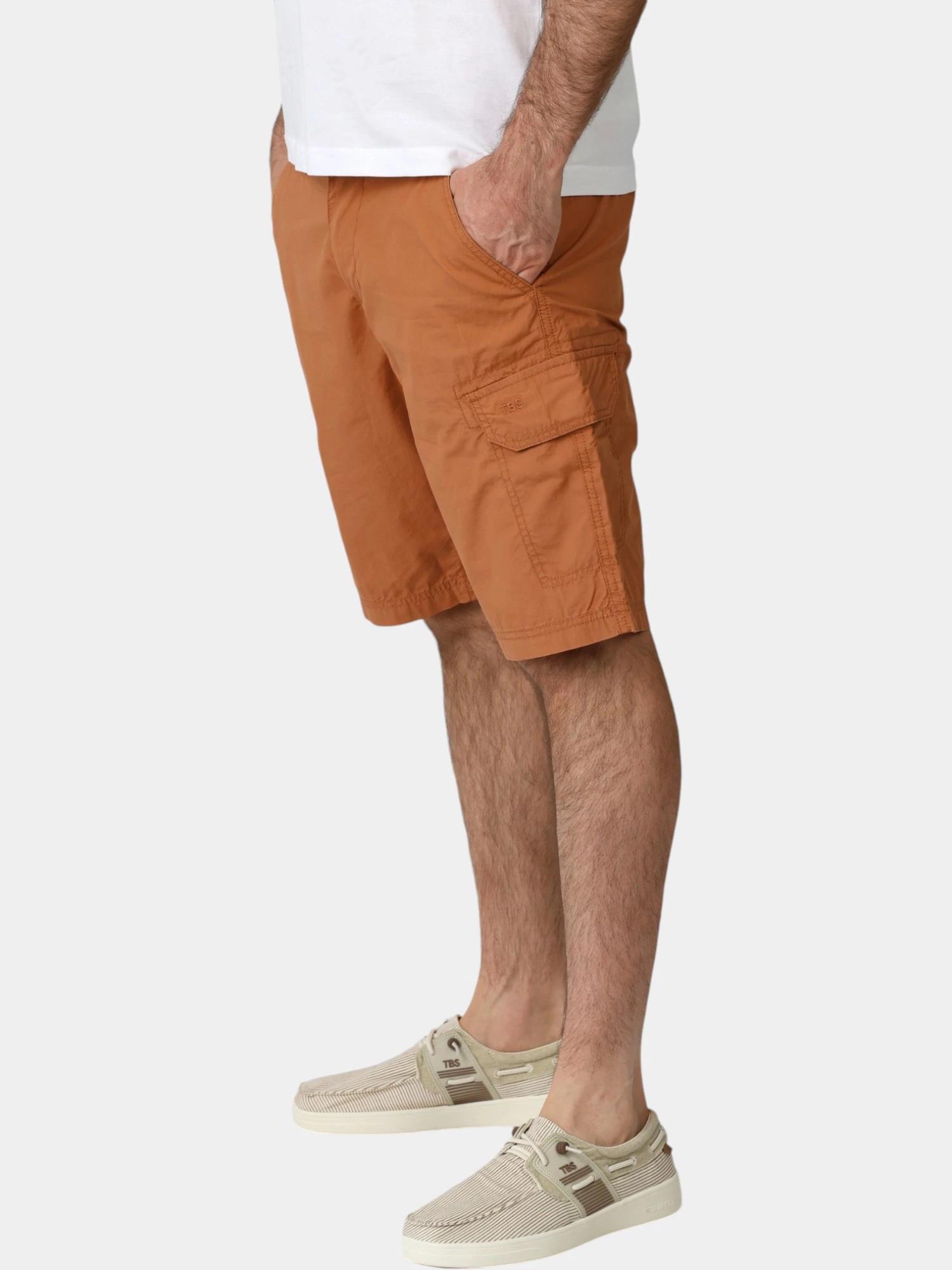 Bermuda - Homme - Ceinture semi-élastiquée, coton - VIDALBER - Marron 2/5