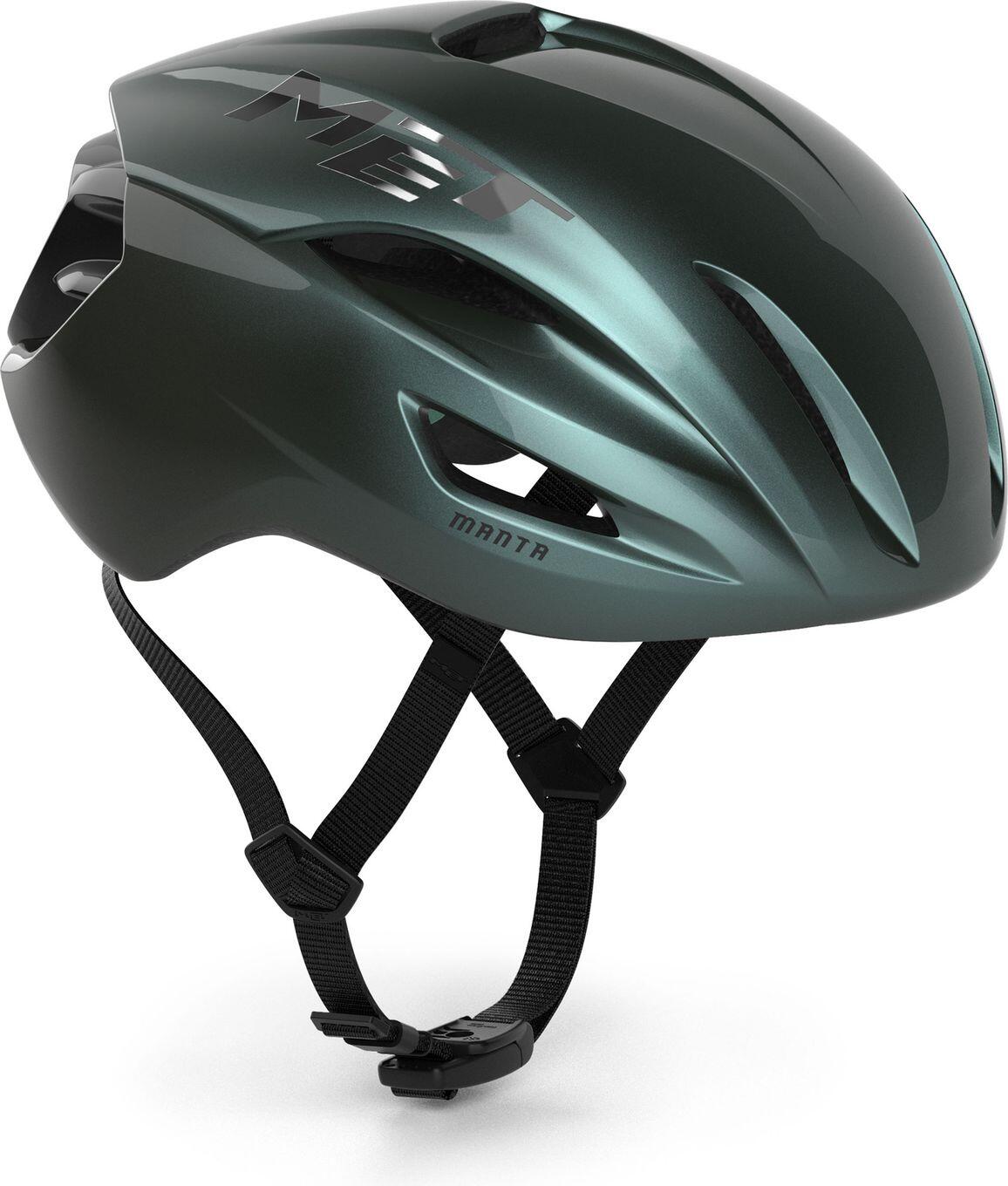 Capacete de estrada MET Manta Mips Verde Escuro 5/5