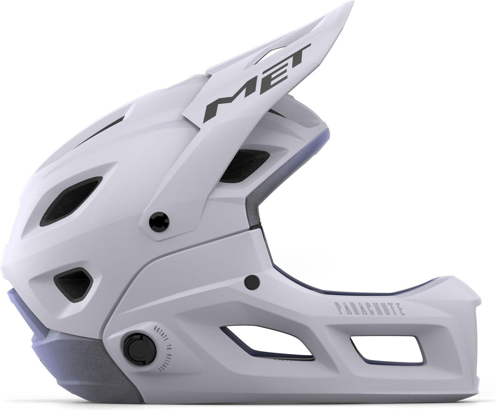 Casque avec Mentonnière Amovible Met Parachute MCR Mips Lila Mat 2/5