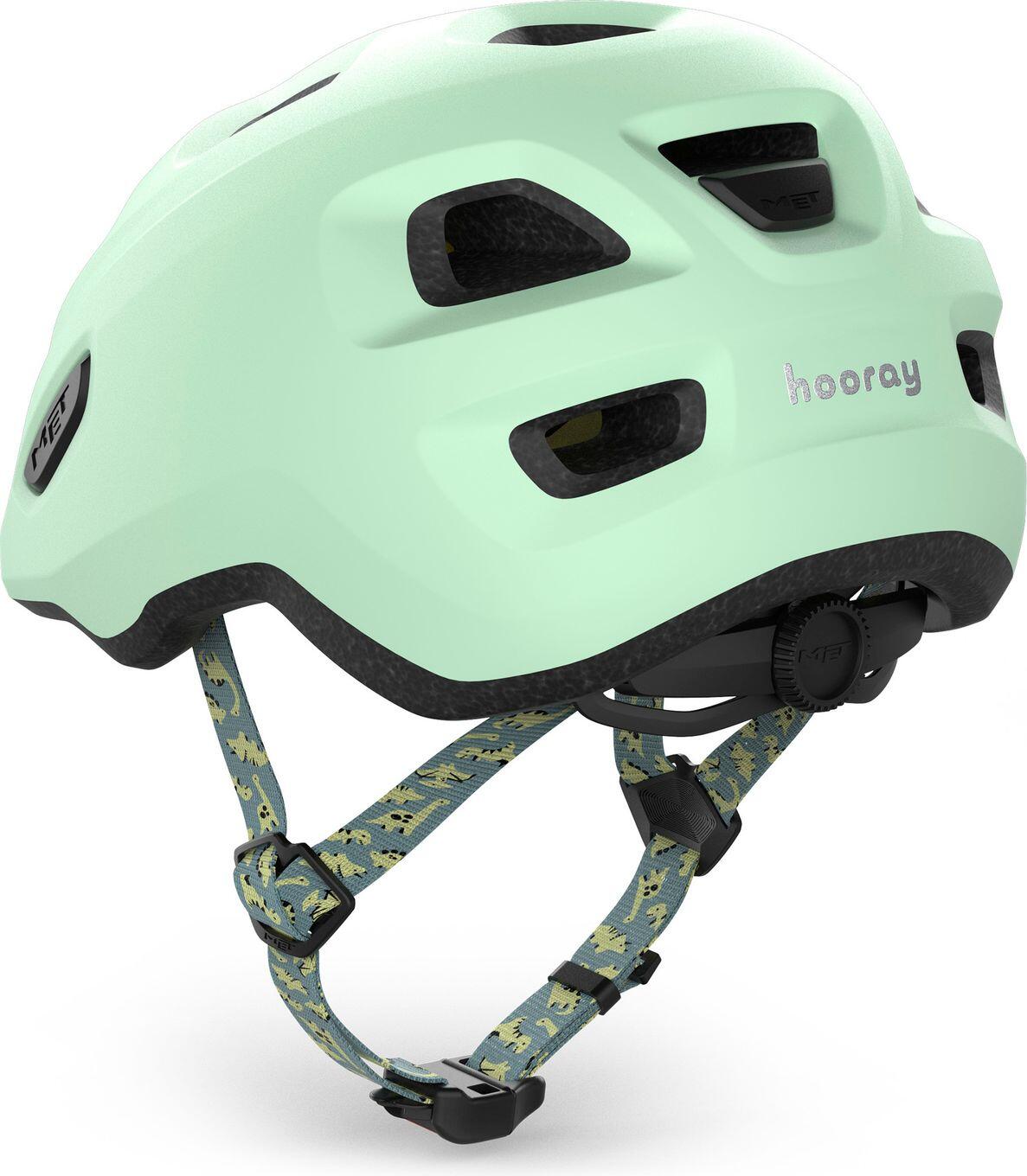 Casco per bambini MET Hooray Verde Ghiaccio 52-55cm (Piccolo) 3/7