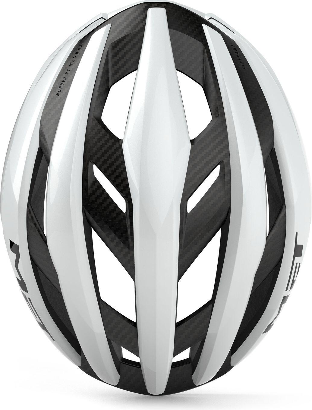 Capacete de estrada MET Trenta 3K Carbono Branco 5/5