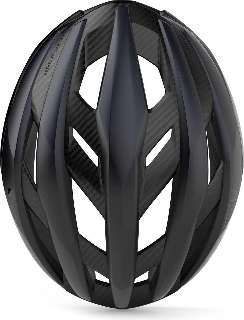 MET Trenta 3K Casco da strada in carbonio nero 5/5