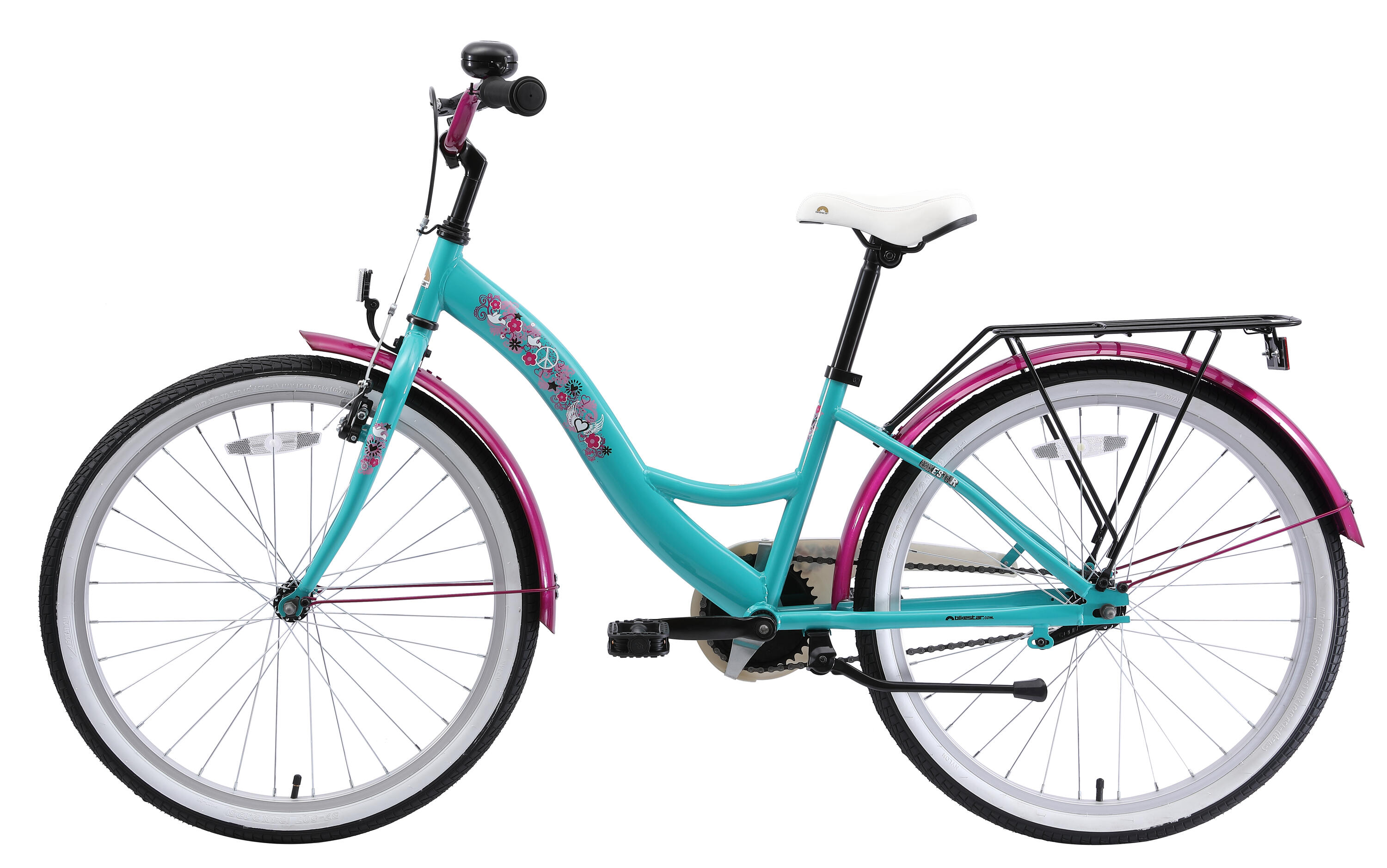 Kinderfiets 24 inch vanaf 8 - 11 jaar, Classic, Berry 2/7