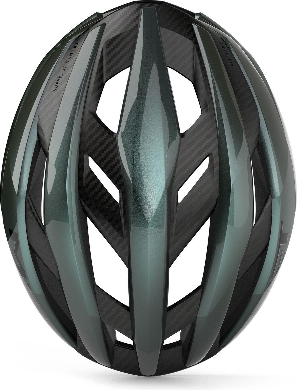 MET Trenta 3K Casco da strada in carbonio verde 4/5