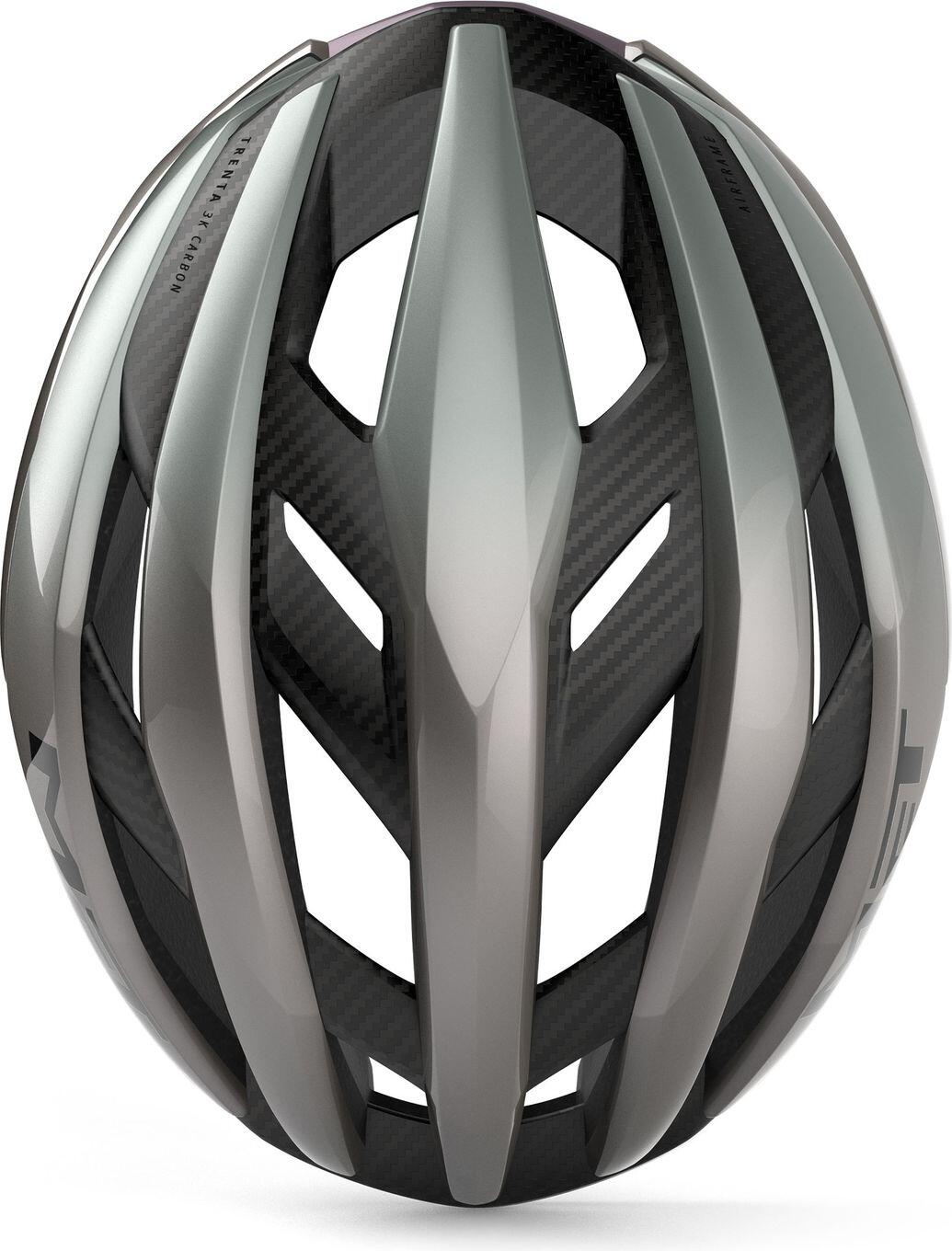 MET Trenta 3K Carbon Road Casco grigio 5/5