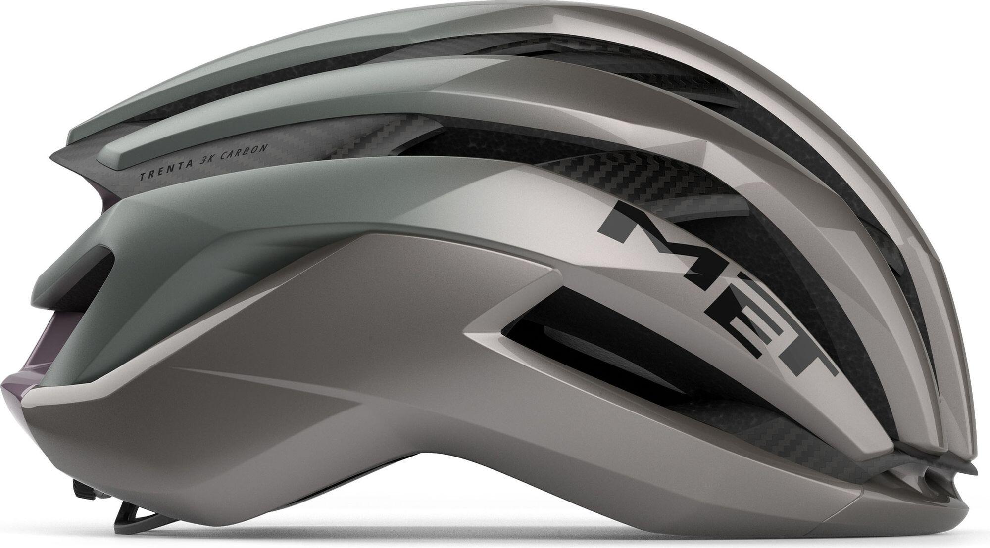 MET Trenta 3K Carbon Road Casco grigio 4/5