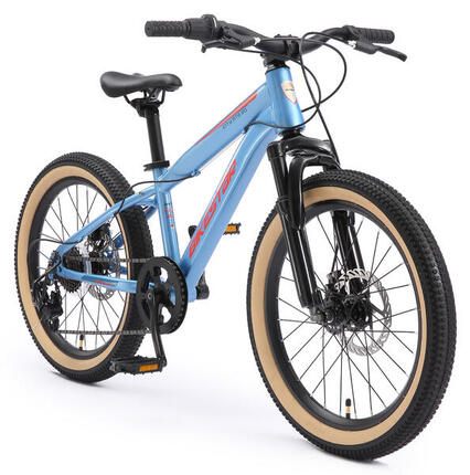 VTT 20" vélo enfant 6 ans, semi-rigide, 7 vitesses, frein à disque