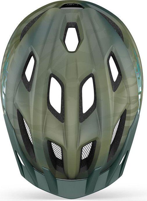 Met Crackerjack Fietshelm Groen/Zwart 3/4