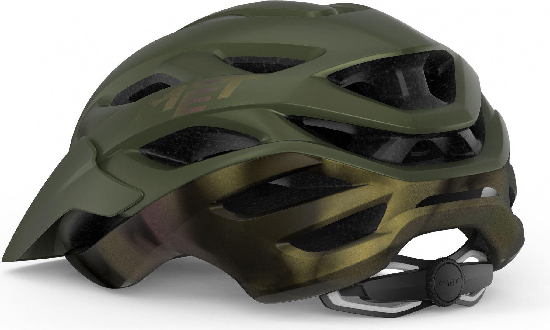 Casco MET Veleno Oliva Iridescente Mat 3/4