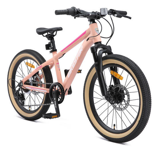 VTT 20" aluminium, vélo enfant 6 ans, semi-rigide, 21 vitesses, frein à disque