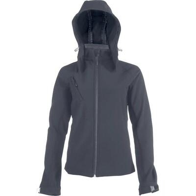 Damesjas kariban softshell à capuche amovible
