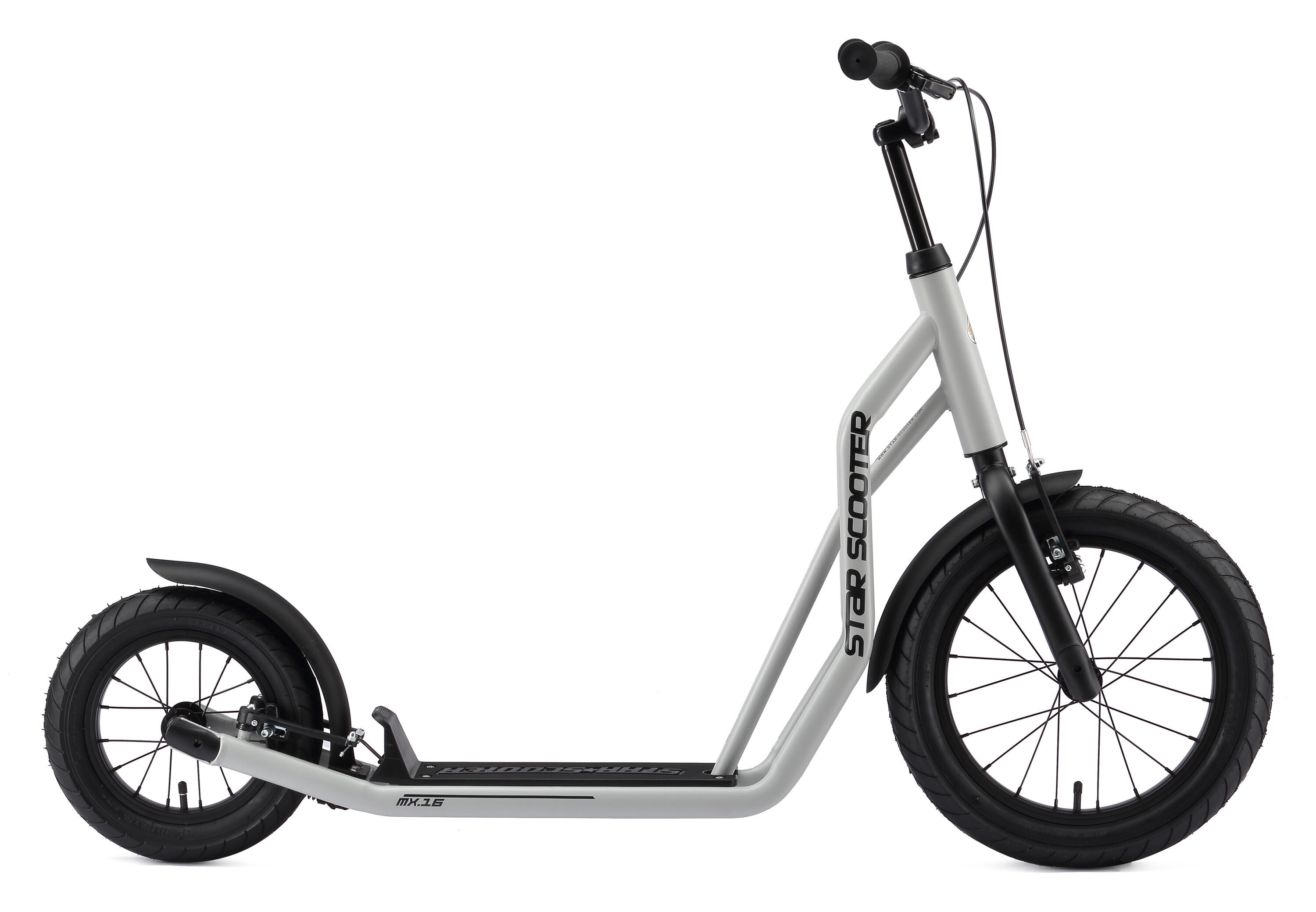 Trottinette grandes roues 16", pour enfants de 8 ans, pneus gonflables, Mixed 2/7