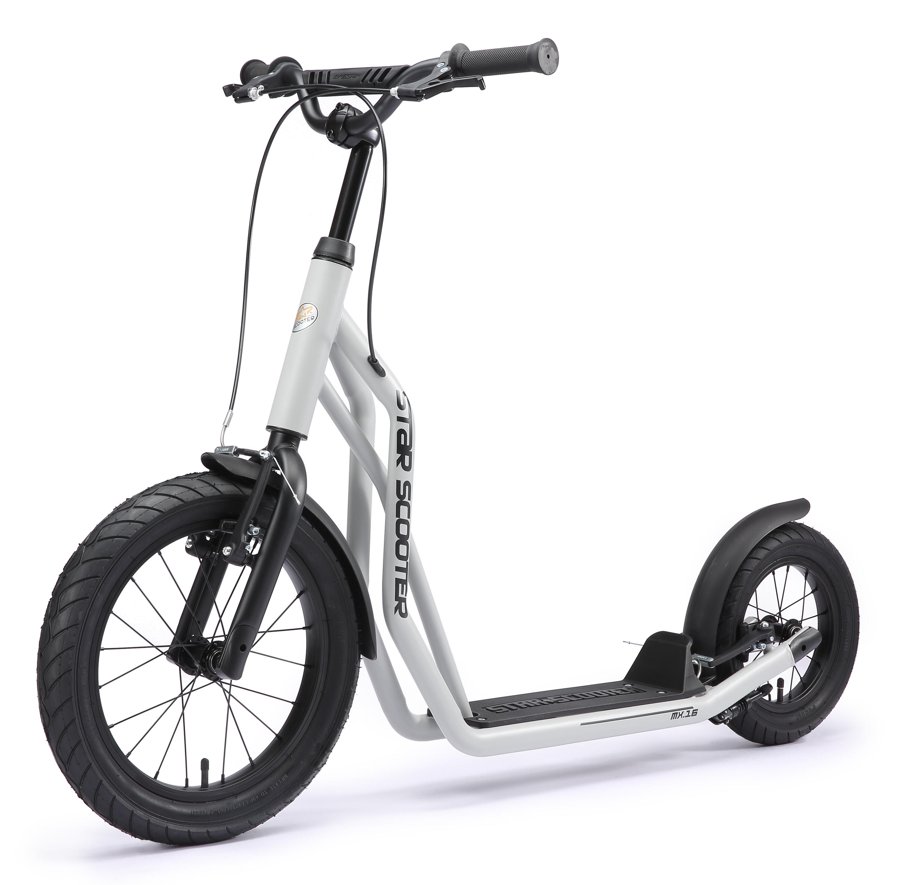 Trottinette grandes roues 16", pour enfants de 8 ans, pneus gonflables, Mixed 4/7