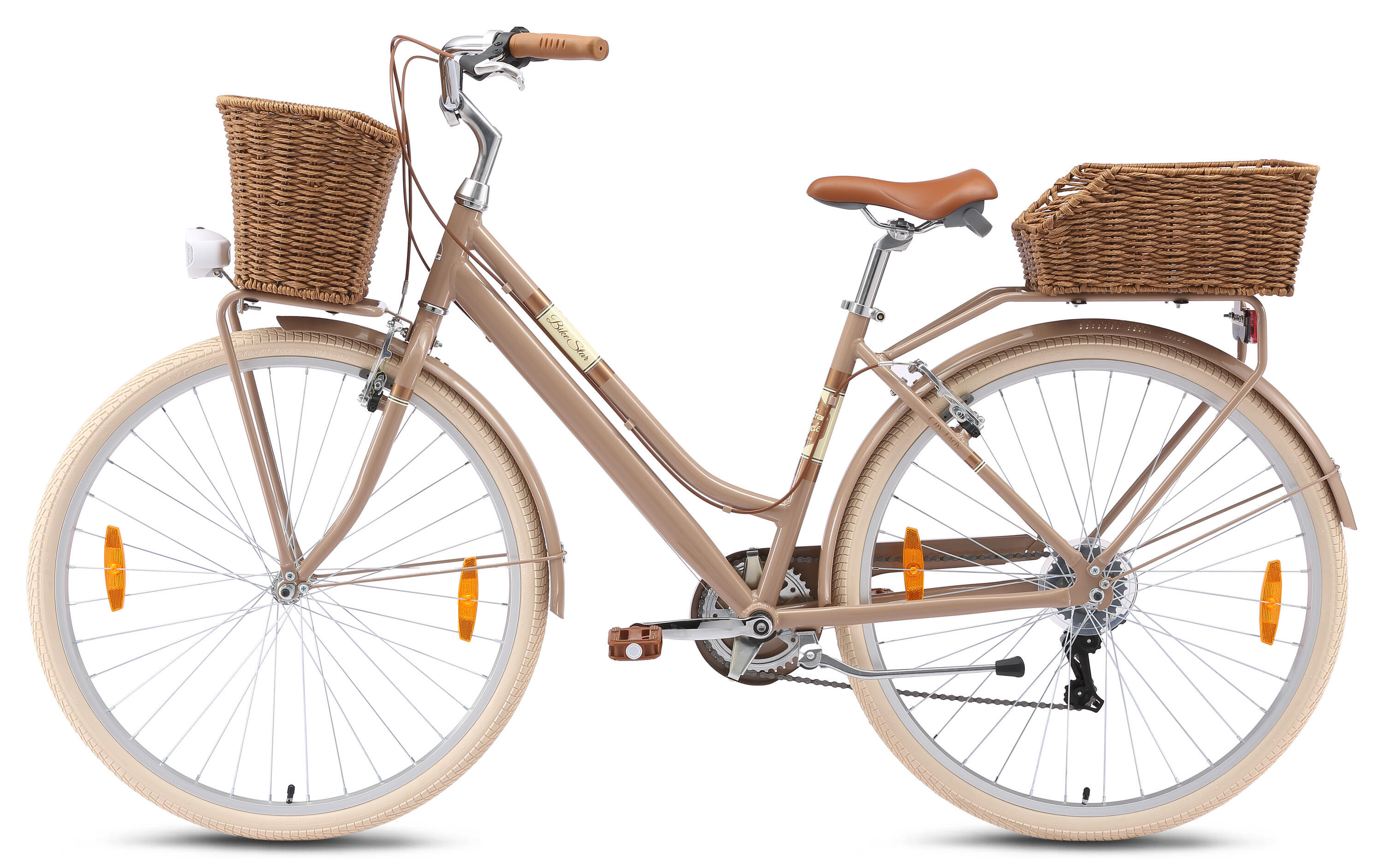 Vélo de ville, VTC en aluminium 28", 7 vitesses, rétro urbain 3/7