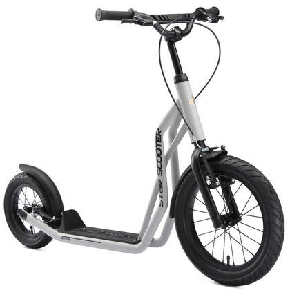 Trottinette grandes roues 16", pour enfants de 8 ans, pneus gonflables, Mixed
