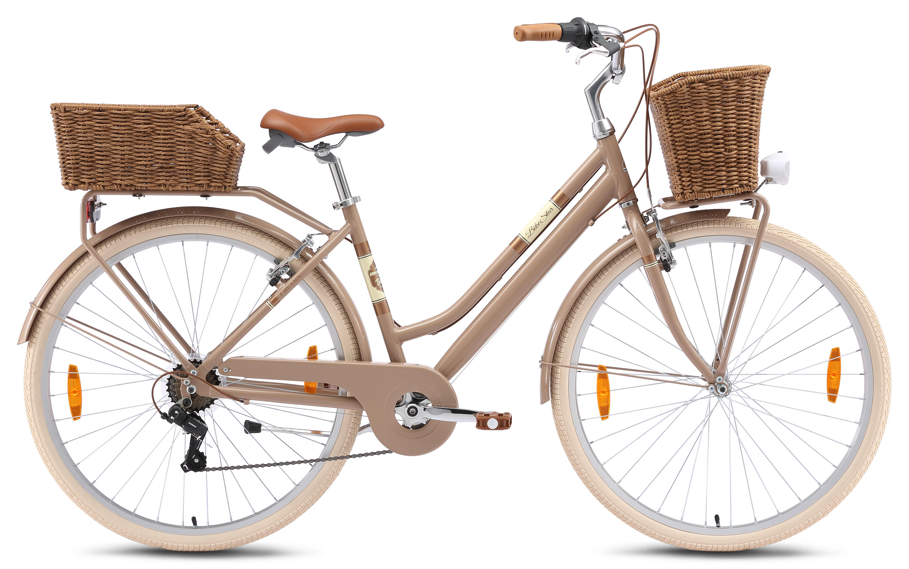 Vélo de ville, VTC en aluminium 28", 7 vitesses, rétro urbain 2/7