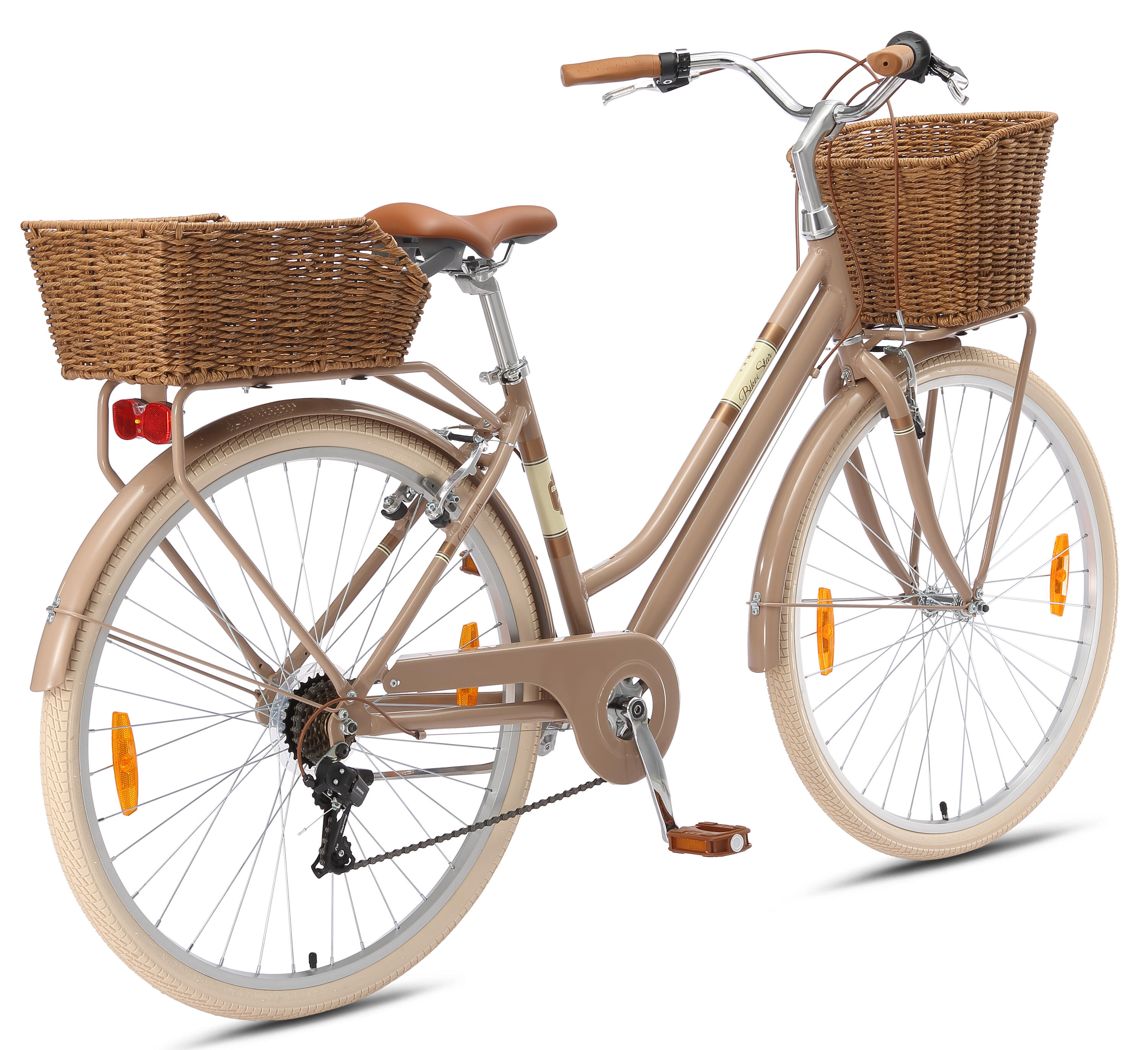 Vélo de ville, VTC en aluminium 28", 7 vitesses, rétro urbain 4/7