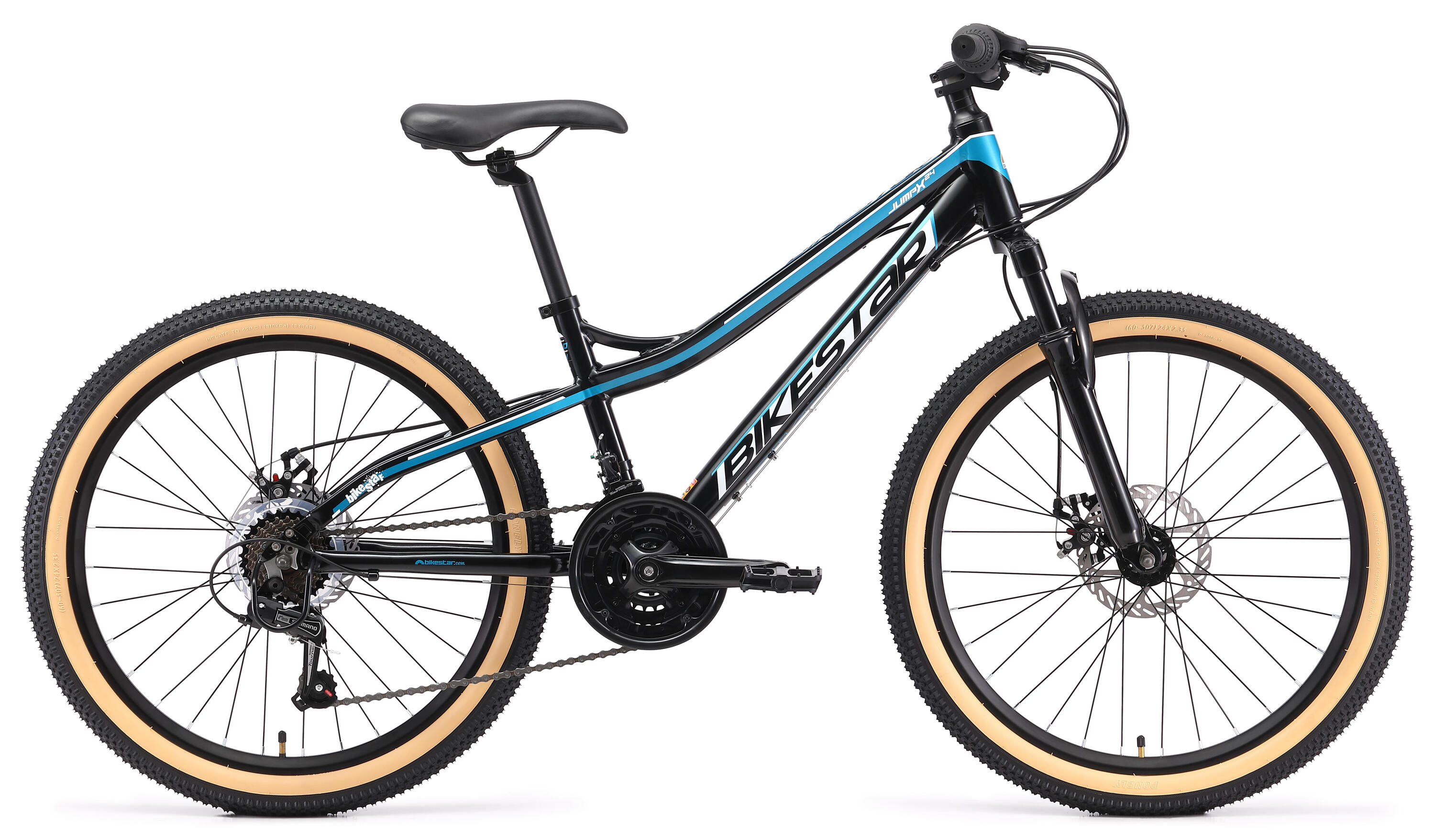 MTB 24" aluminium, kinderfiets 9 jaar, hardtail, 21 versnellingen, schijfremmen 2/7