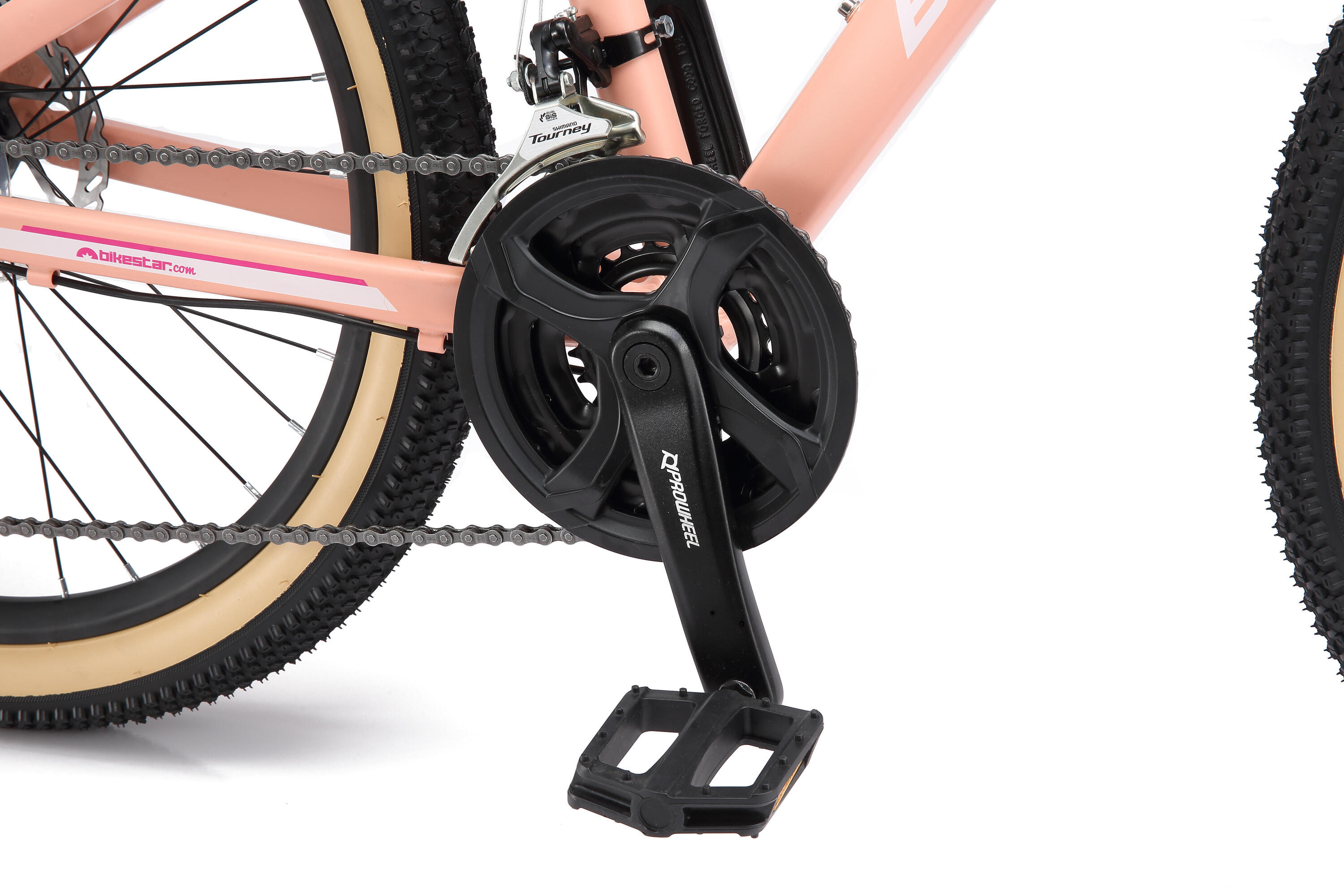 MTB 24" aluminium, kinderfiets 9 jaar, 21 versnellingen, schijfremmen 6/7