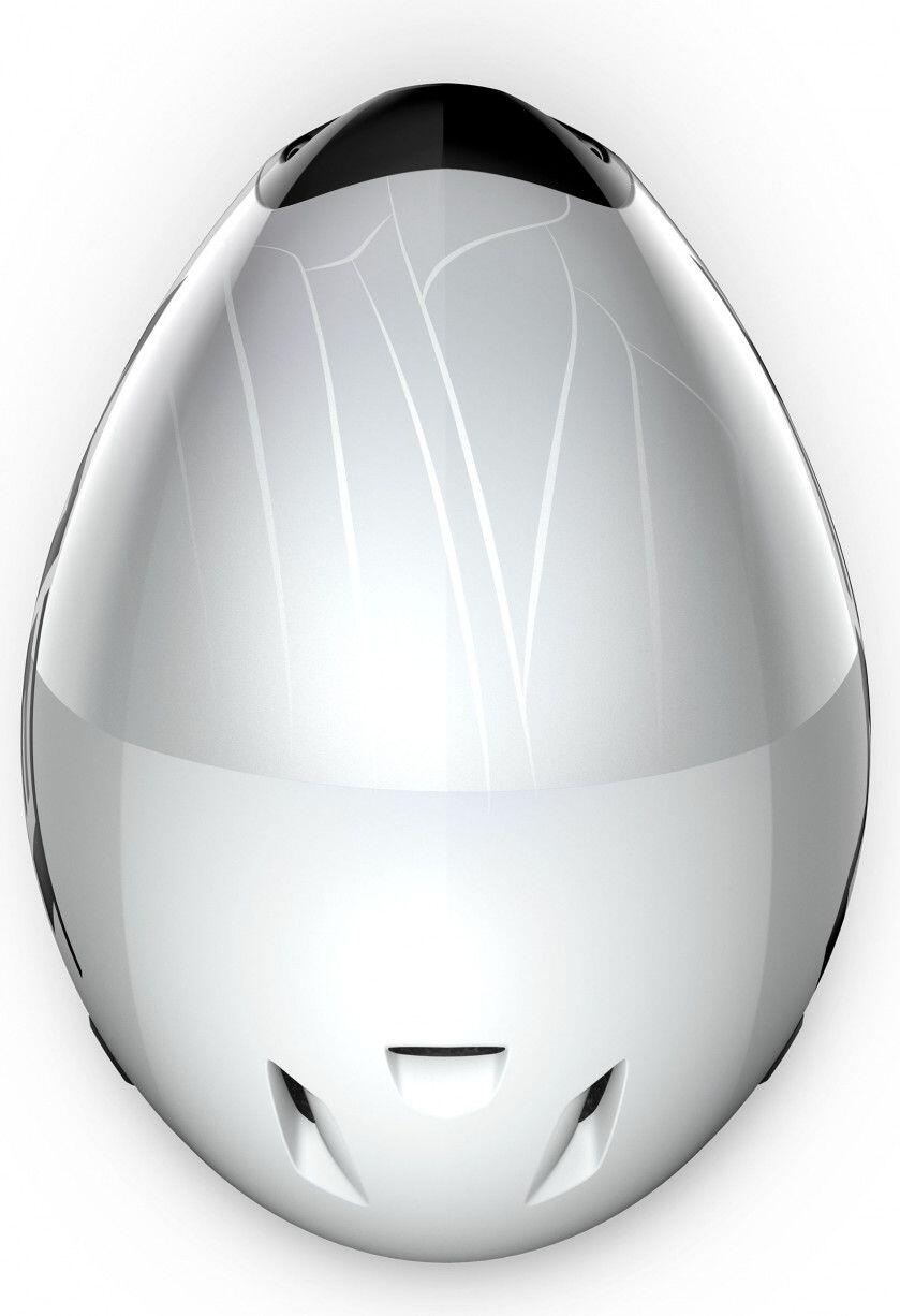 MET Codatronca Casco Bianco Argento Opaco Lucido 4/4