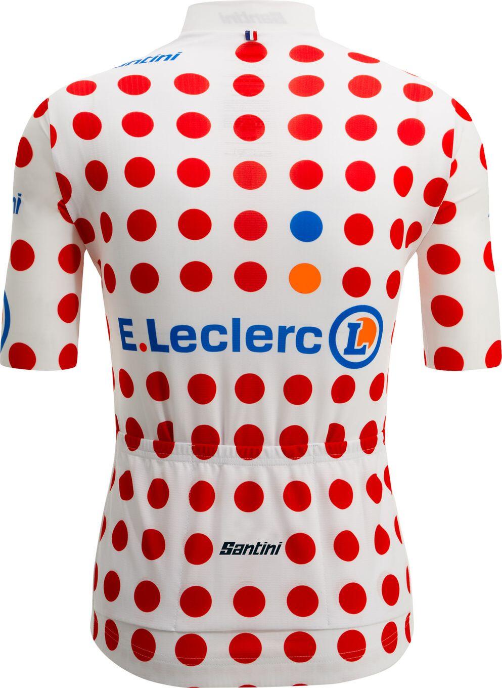 Santini Trikot mit Punkten Santini Meilleur Grimpeur Tour de France Weiß/Rot 3/3