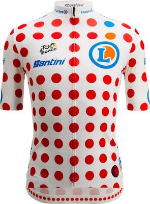 Santini Maglia Best Climber Tour de France Bianco/Rosso