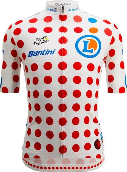 Santini Maglia Best Climber Tour de France Bianco/Rosso