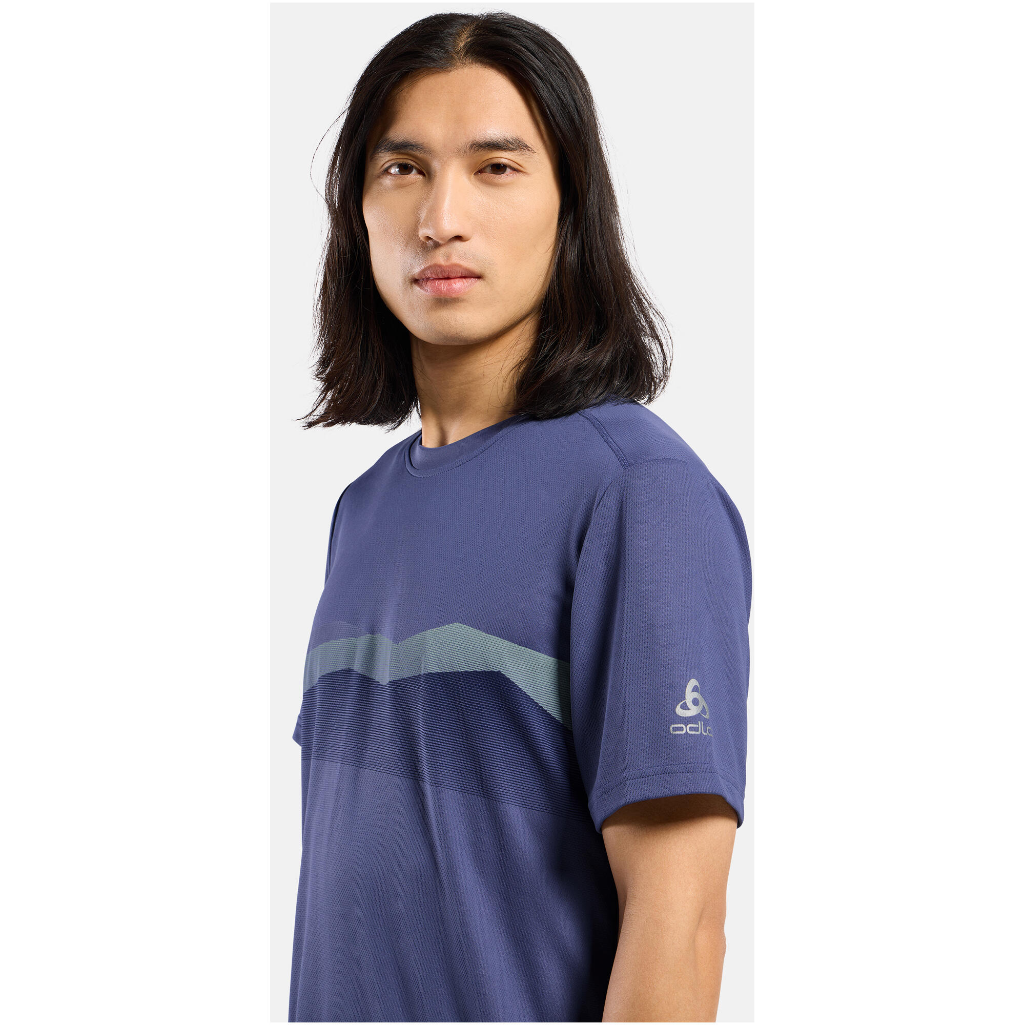 T-shirt técnica Odlo F-Dry Ridgeline Roxo 3/5