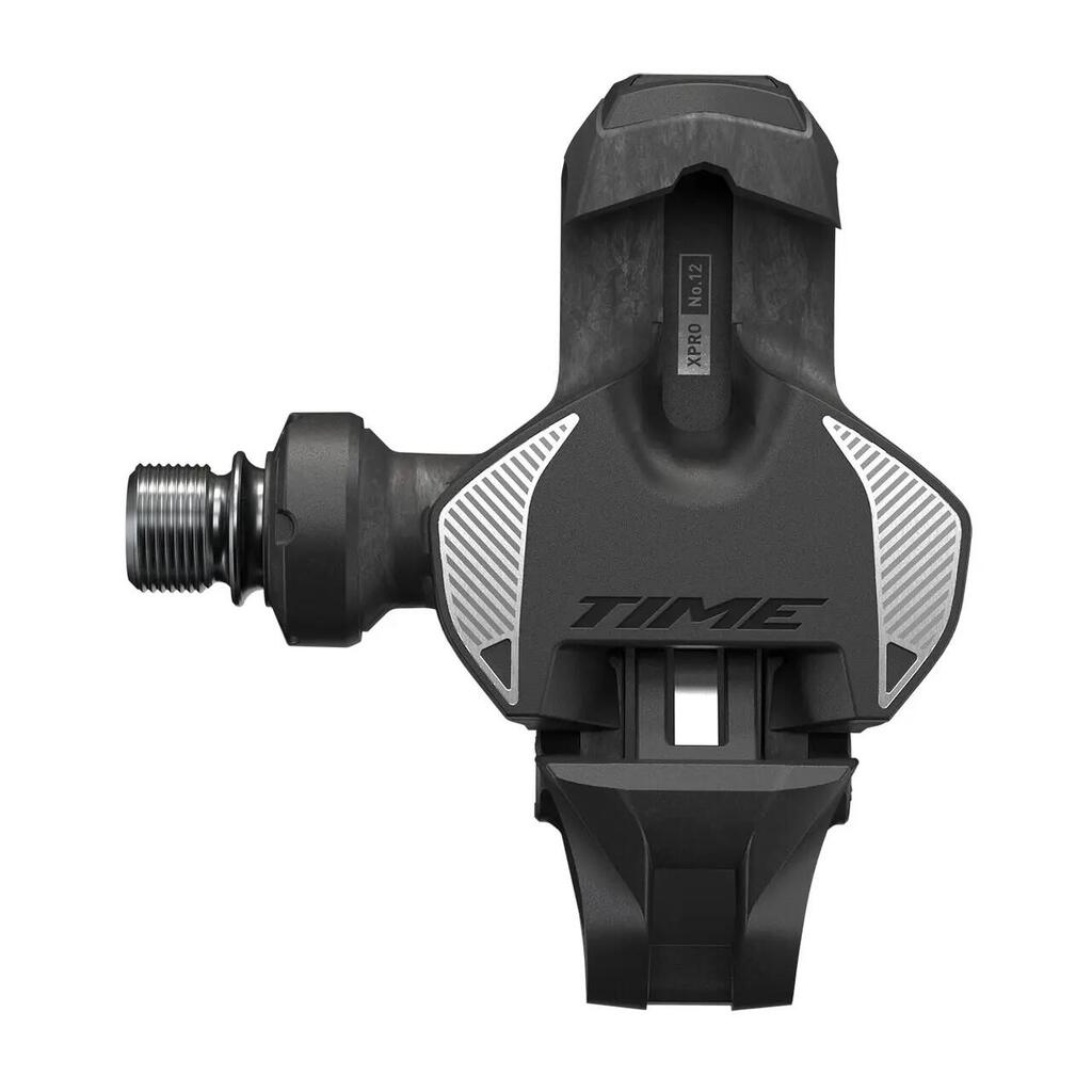 12 Titanium Axle Pedals Offset 51 Carbon/Silver + ICLIC 5° Cleats C1 TIME XPro