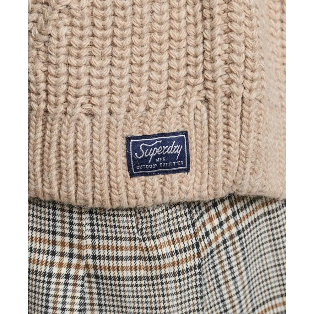 Jersey suelto de cuello alto para mujer con costuras Superdry 6/6