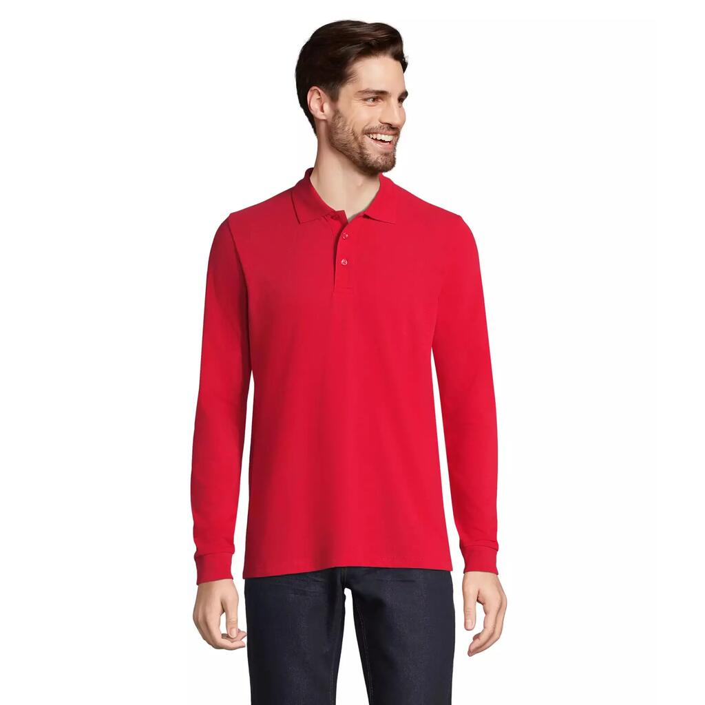 Long sleeve polo shirt Sol's Prime