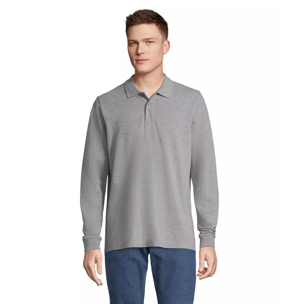 Long sleeve polo shirt Sol's Prime