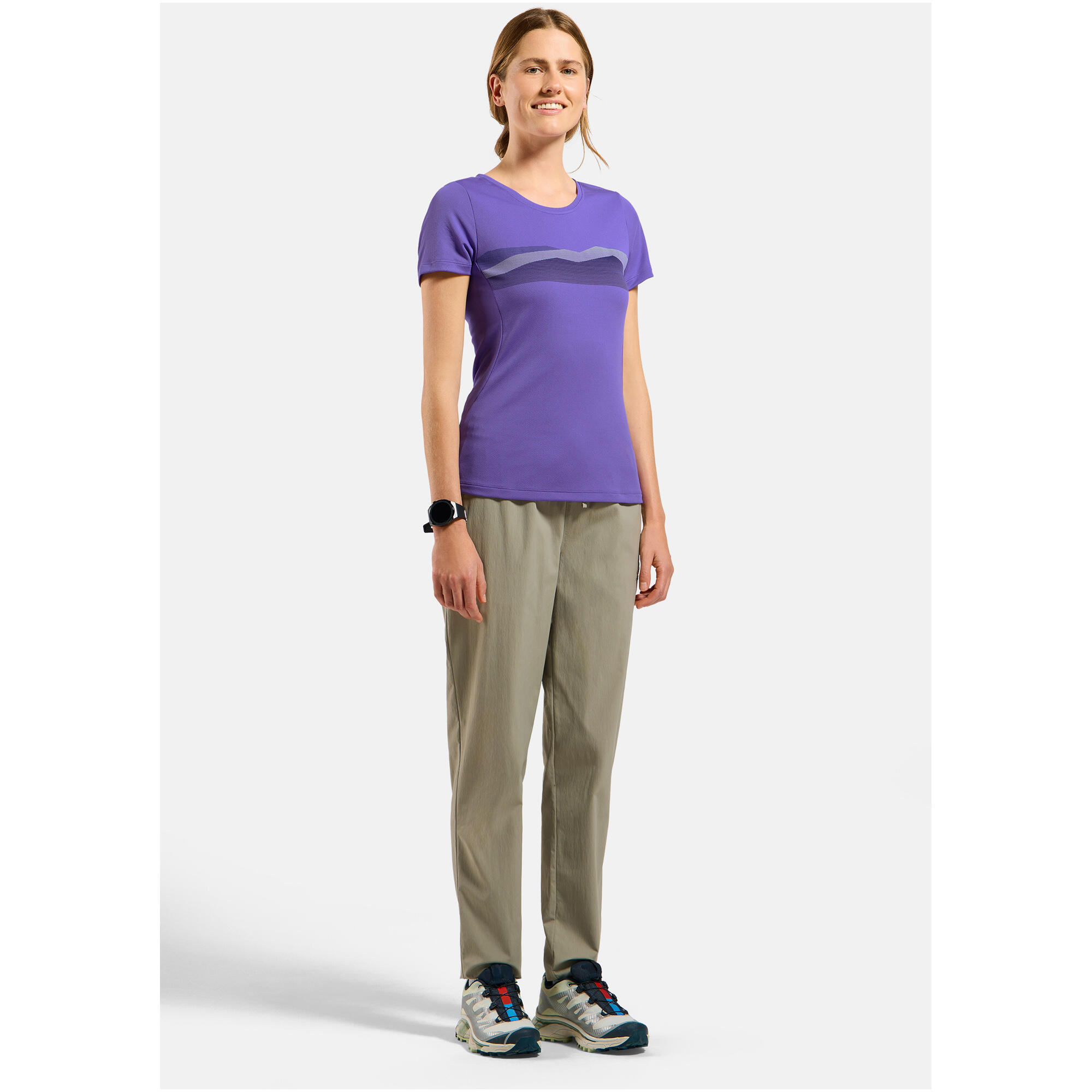 Odlo F-Dry Ridgeline Technisch T-shirt Paars 3/6