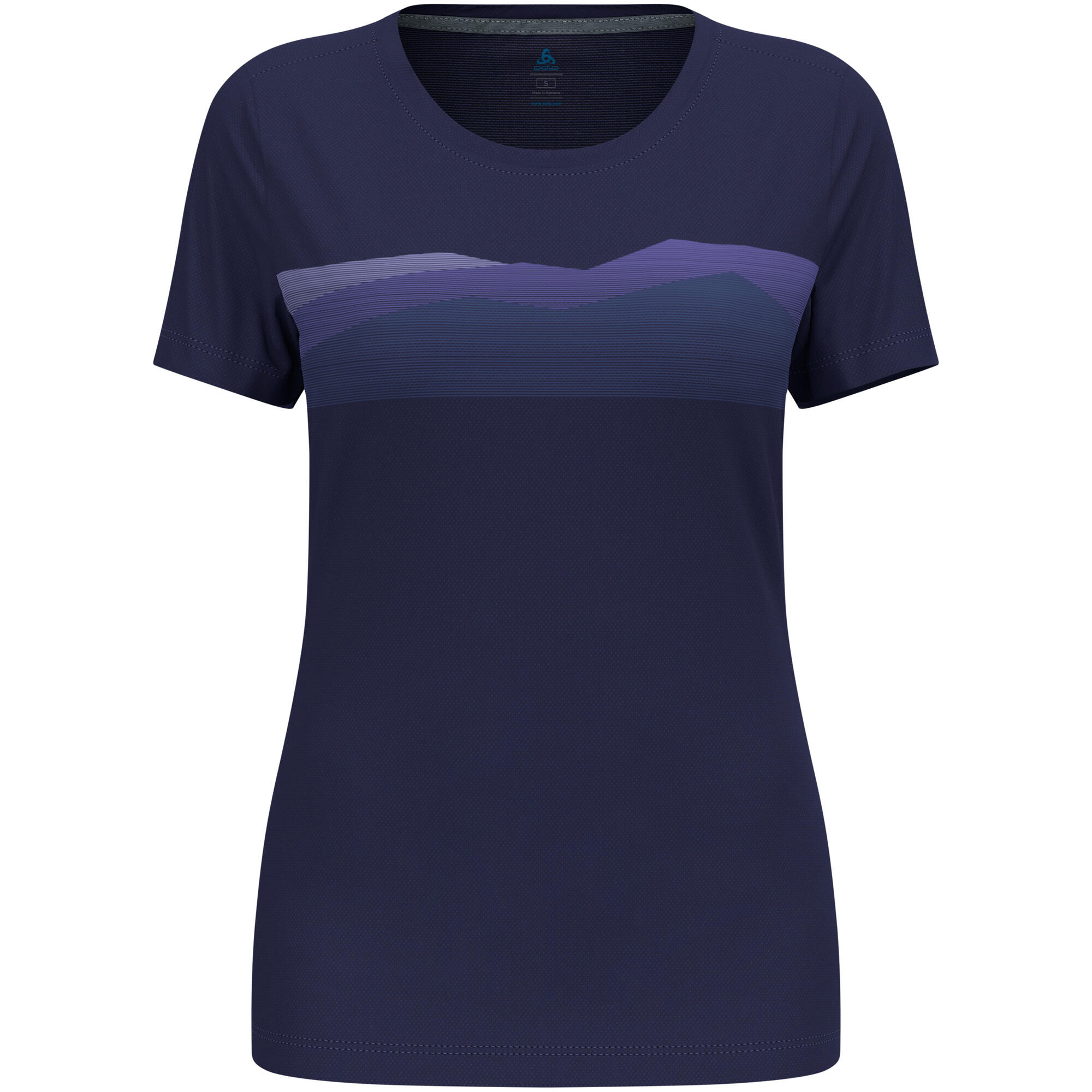 Koszulka damska Odlo F-DRY RIDGELINE T-shirt crew neck s/s niebieska 4/5