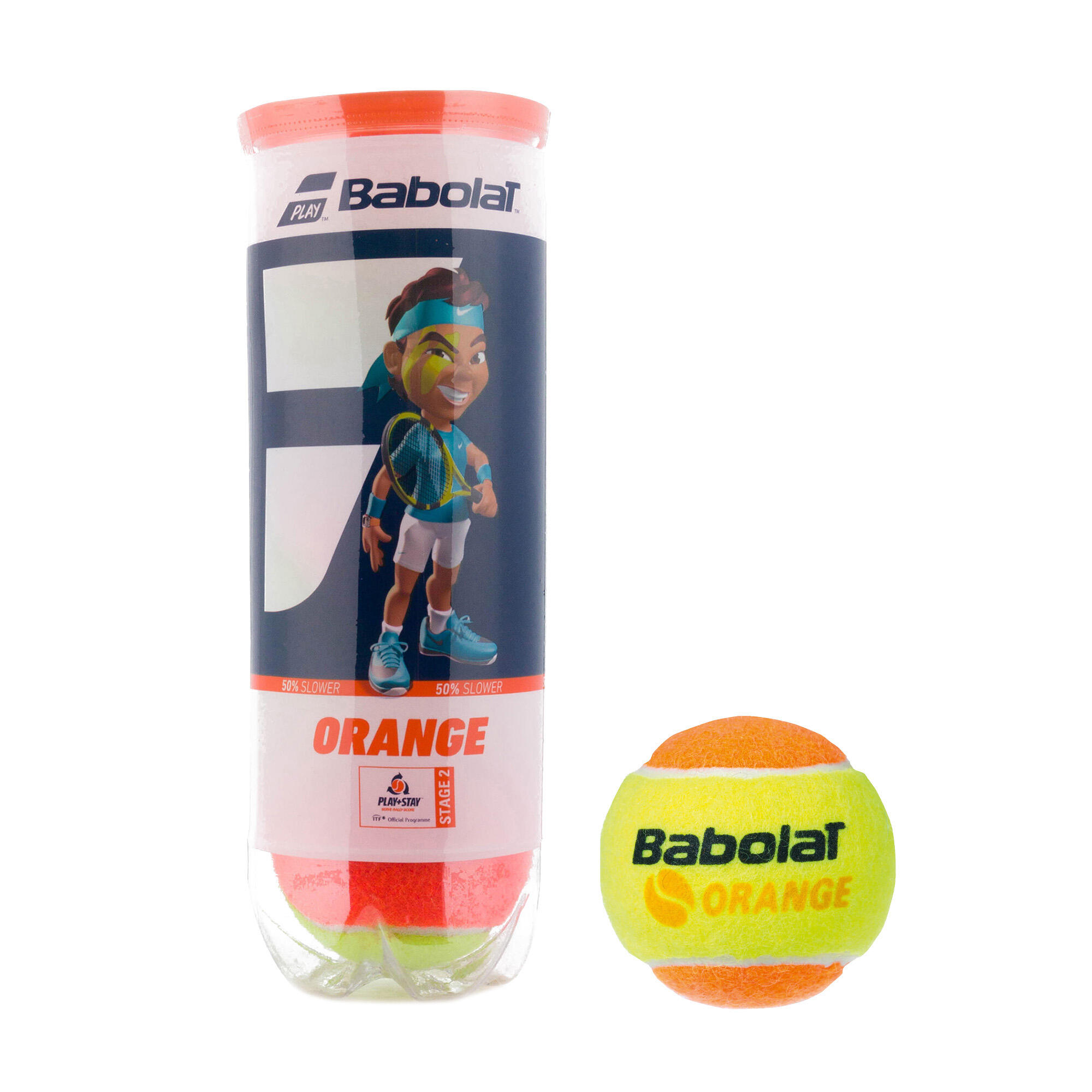 Babolat Stage 2 Orange, lot de 3 balles 4/4