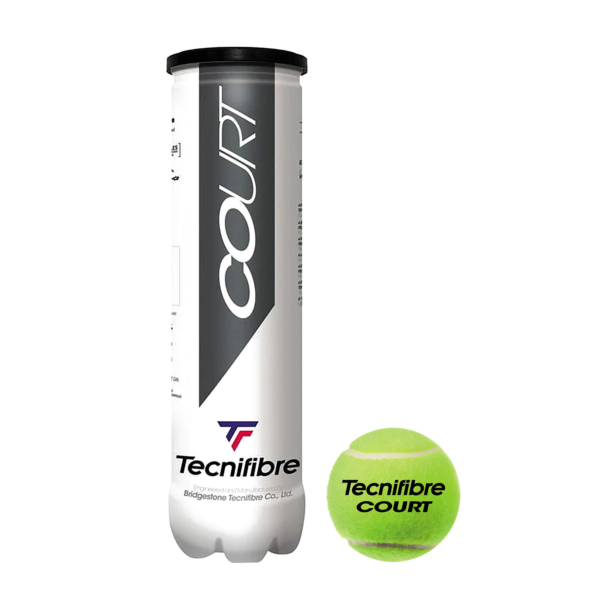 Lata De 4 Bolas Tecnifibre Court 4/4