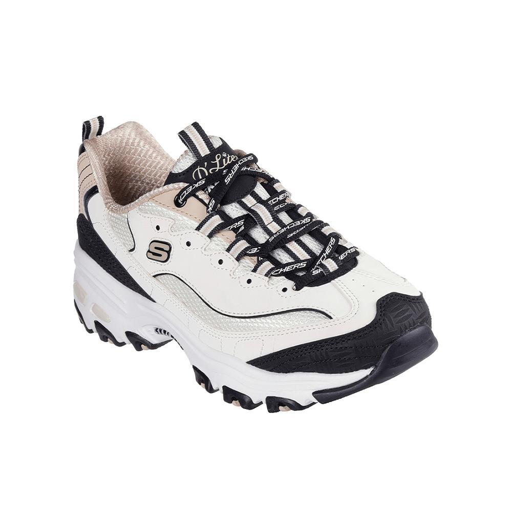 Buty damskie Skechers D'LITES 150536-NTBK sportowe beżowo-czarne 38,5 2/6
