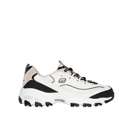 Buty Damskie Skechers D'lites 150536-Ntbk Sportowe Beżowo-Czarne 37