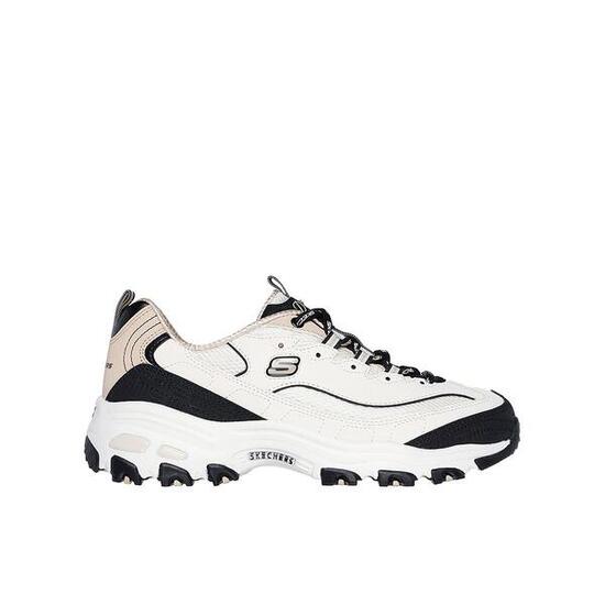 Buty Damskie Skechers D'lites 150536-Ntbk Sportowe Beżowo-Czarne 37