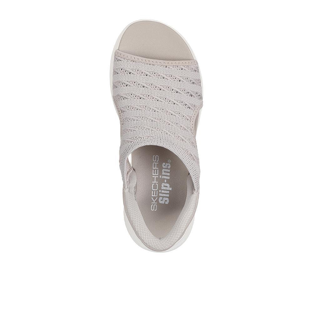 Sandálias Skechers Mulher Ultra Flex 3.0 Sun Warmth Bege 3/4