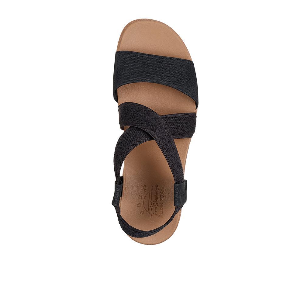 Sandálias Skechers Mulher Bobs Desert Kiss Low em Preto 3/4