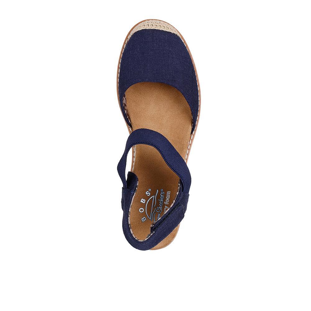 Alpercatas Skechers Mulher Bobs Desert Kiss Sun Shining Azul 3/5