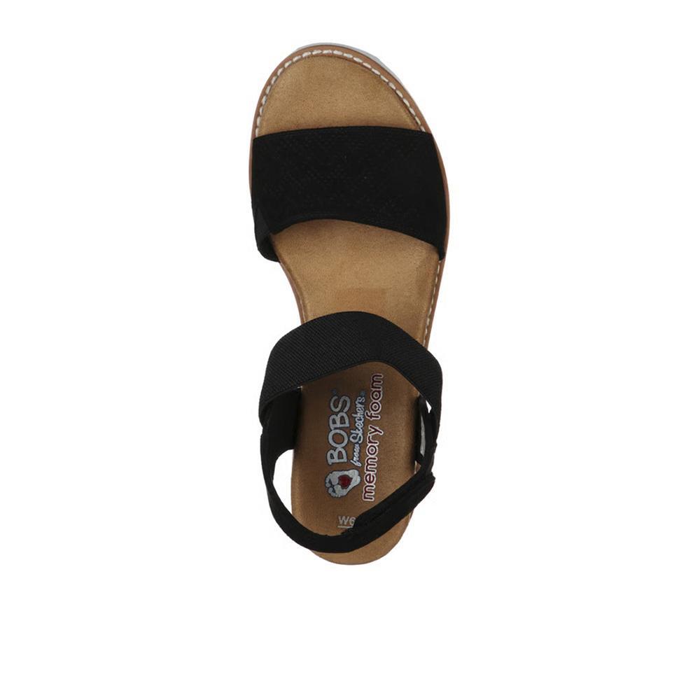Sandálias Skechers Mulher Bobs Desert Kiss em Preto 3/4