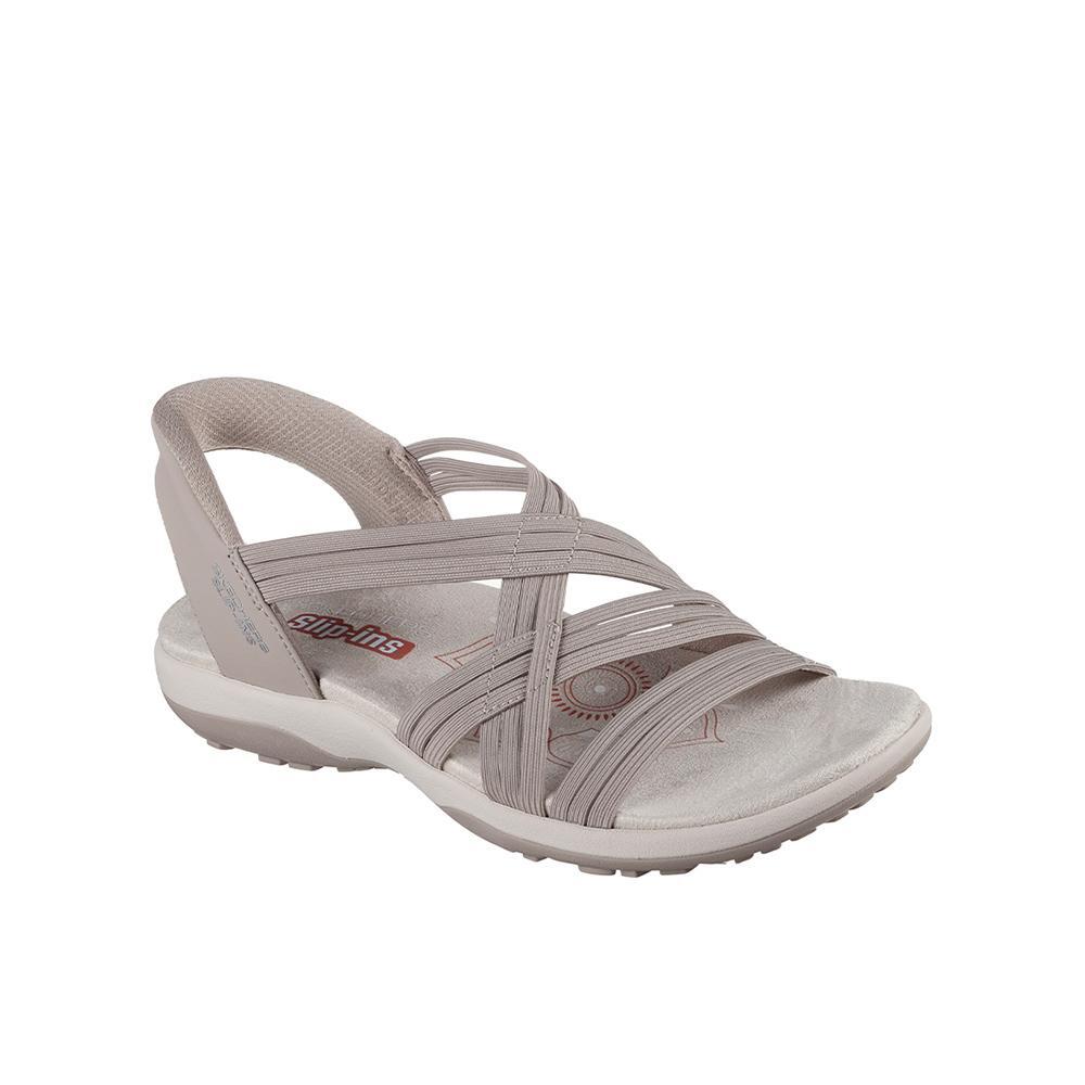 Sandálias Skechers Mulher Reggae Slim Simply Stretchy Bege 2/4
