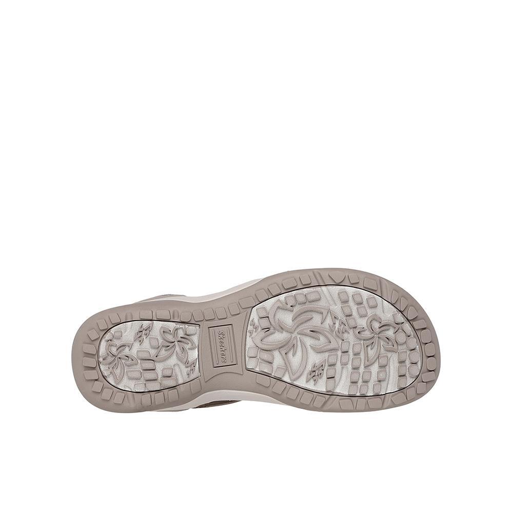 Sandálias Skechers Mulher Reggae Slim Simply Stretchy Bege 4/4