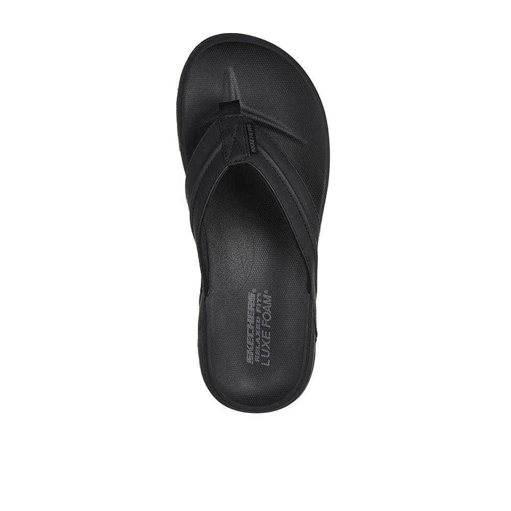 Sandalias Skechers Hombre Patino Marlee Negro 3/4