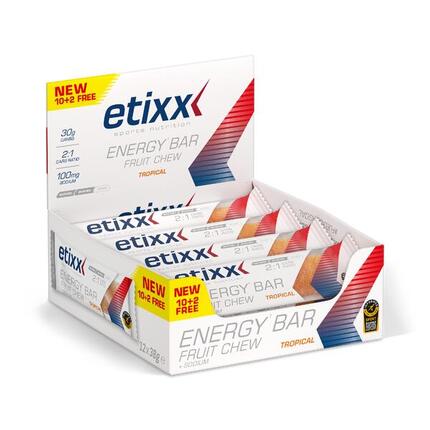 Etixx Energy Bar Fruit Chew Red Fruits 12x38g