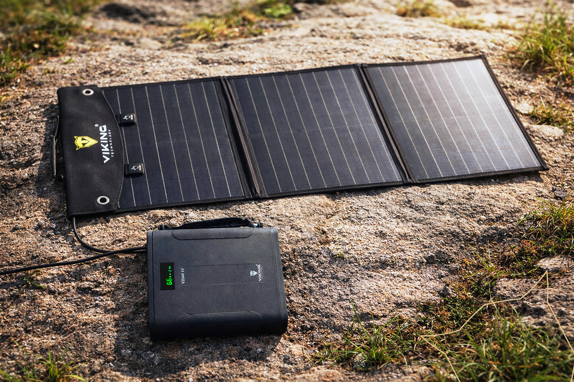 Set powerbanka Viking VIDAR IV a solární panel Viking L60 PD 2/6