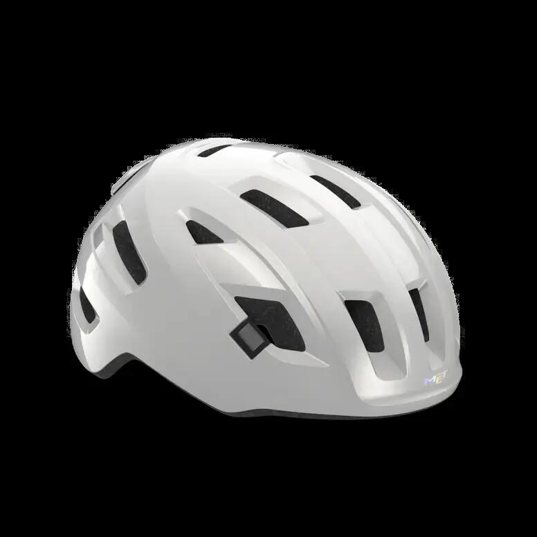 MET E-Mob Road Bike Cycle Helmet White 56-58cm (Medium)